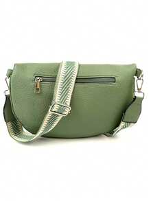 Damska torba biodrowa typu casual, retro saszetka biodrowa z PU, torba podróżna typu outdoor multi-pocket - Zielony 1 - Zobacz 2