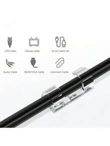 透明线夹自粘式电线整理器数据线固定器塑料电线管理夹居家必备办公室必备宿舍必备