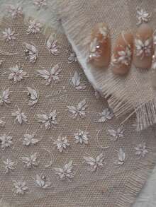 秋季新款 1 件 5D 指甲贴梦幻蓝紫珍珠蝴蝶和玫瑰花朵蝴蝶结指甲贴贝壳灯设计粘性贴纸美甲装饰花朵指甲贴 5D 浮雕百合花指甲贴纸芙蓉自粘花卉指甲贴金花指甲饰度假指甲设计 - 彩色 - 查看 2