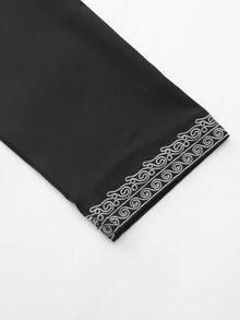 新款摩洛哥男士长袍，长袖刺绣连帽设计，穆斯林男士阿巴雅，伊斯兰宽松男士杰拉巴，沙特阿拉伯传统服饰