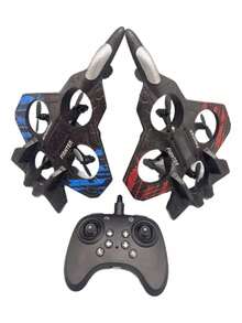 Avión Planeador Rc 2.4g Con Luces Led, Modelo Acrobático - Rojo - Ver 1