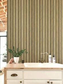 1 Roll Self-Adhesive 3D Wood Grain Wall Panels - Thickened, Wear-Resistant, Natural Texture Vinyl Peel And Stick Wallpaper, Floral Wallpaper, Vintage Wallpaper, Room Decor Stickers, Bathroom Wallpaper, Vinyl Stickers, Suitable For DIY Renovations Of Bedrooms, Bathrooms, And Tiles. Waterproof PVC Stickers, Can Be Used To Decorate Rooms, Birthday Gifts, Graduation Gifts, Renter Friendly Wallpaper (Width:15.7in) - Multicolor - View 13