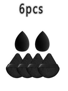 50件套化妆刷套装，混合化妆美容工具，包含：25支化妆刷、1个化妆包、5个美妆蛋、5个粉扑、5个迷你美妆蛋、5个迷你指套粉扑、1个发带、2个腕带、1个清洁工具。基础化妆刷，快速上妆，适合初学者和专业化妆师。化妆刷套装，化妆刷套装，化妆刷套装，全套化妆刷，化妆刷套装，全套化妆工具，化妆刷套装，化妆刷套装，化妆礼盒套装 - 黑色 - 查看 18