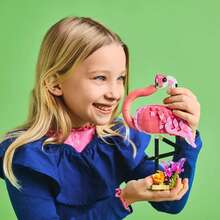 LEGO Creator 3 合 1 野生动物：粉红火烈鸟动物拼搭玩具 - 包含 3 种拼搭选择：粉红火烈鸟、凤头鹦鹉或墨西哥钝口螈 - 适合 8 岁以上儿童、女孩和男孩的学习玩具 - 31170 - 31170 - 查看 8