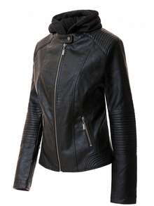 The Arlo Leather Jacket - 黑色 - 查看 2