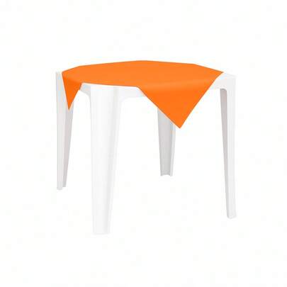 Kit 10  Toalhas de Mesa Plástico 70x70 cm Descartável para Festas, chá  Eventos e Casamentos