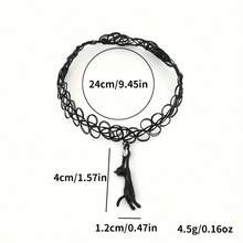 Dây chuyền mặt dây chuyền hình mèo đen pha lê phong cách Gothic - Kiểu dáng cổ điển, dây choker có thể điều chỉnh, thiết kế rỗng, lấy cảm hứng từ hình xăm, trang sức quyến rũ thập niên 90 và Y2K, hoàn hảo cho phụ nữ, thích hợp làm quà tặng cho người yêu, cháu gái, bạn bè, đeo trong dịp Halloween, thường ngày và các lễ kỷ niệm. - Nhiều màu - Xem 4