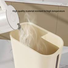 Pressure Rice Bucket Sealed Anti-Insect Anti-Moisture Plastic Rice Canister, Transparent Kitchen Crevice Grain Storage Bucket, Pressure Simple Smooth Dispensing, Space-Saving, Household Essential - Multicolor - View 2