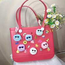 1pc Colorful Fairy Ball Shoe Charm, DIY Shoe Accessory Suitable For Beach Bag Decoration, Clog Accessories, Birthday, Christmas, Halloween Party Gifts, Creative