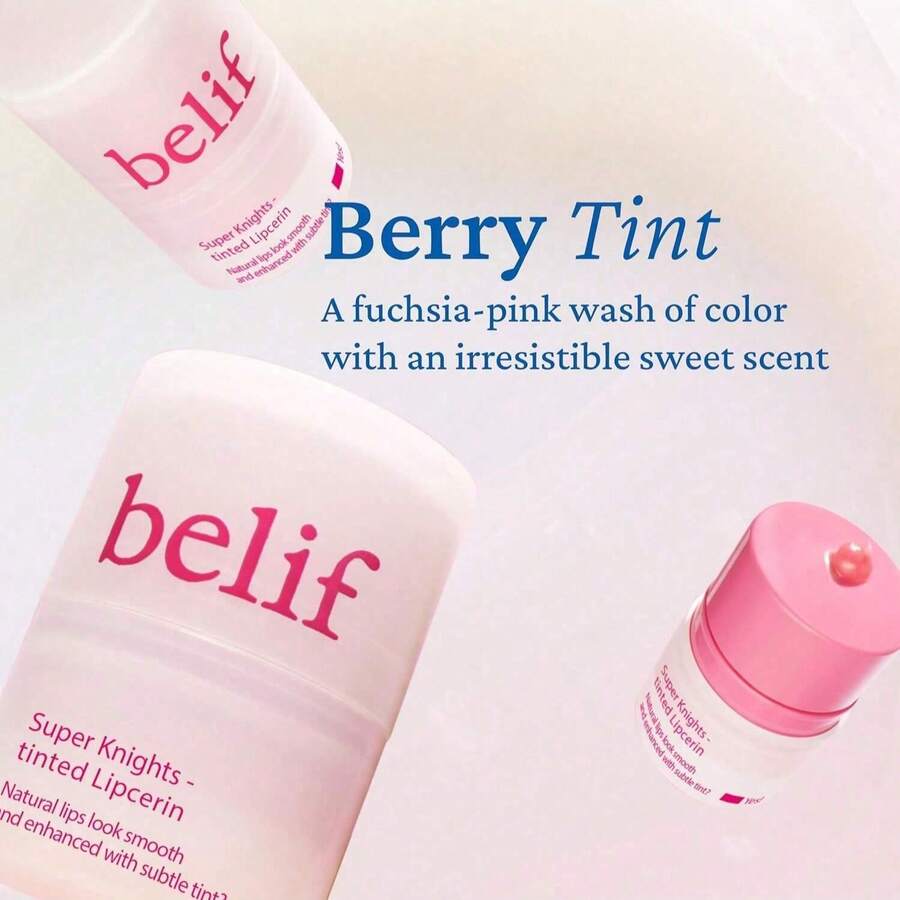 Belif Super Knights Tinted Lipcerin - Berry | Hydrating & Tinted Lip Butter Balm With Peptides & Multivitamin Complex | Smooths Lip Texture & Strengthens Barrier | Korean Skincare For Teens & Women - Peptide Lip Treatment, Lip Gloss, Lip Balm, Lip Tint, Lip Stain, Tinted Lip Balm, Lip Butter Balm, Mini Lip Balm, Lip Butter, Cute Lip Balms, Lip Care, Tinted Balm, Jelly Lip Balm, Lip Mask, Lip Shades, Chap Stick, Flavored Moisturizing Lip, Glossy Lip, Fruit Extract Lip, Fruity Balm, Lips Tint, Lipcerin, Soft Lip, Dreamy Lip - 彩色 - 查看 1