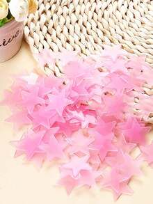 100 Stück 3cm Leucht-Sterne Wandaufkleber, 3D leuchtend, einfarbig & gemischte Farben, fluoreszierender Dekor, 4cm Mond Leucht-Wandaufkleber, helle leuchtende selbstklebende Kunststoffaufkleber, langanhaltend Heimdekoration, geeignet für Zuhause, Decke, Schlafzimmerwand, Raumdekoration, Badezimmerwanddekoration