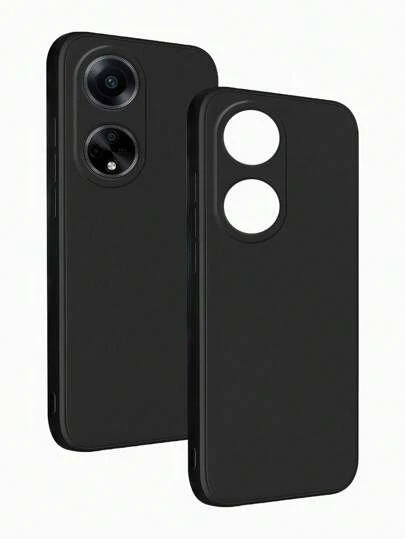 1 st svart fallskyddsskal, lämplig för OPPO/OnePlus-serien, OPPO/OnePlus-telefon svart fallskyddsskal. Telefonskal, telefonskyddsfodral, telefonskal, telefonfodral, fallskyddsskal, svart telefonskal, minimalistiskt telefonskal, enfärgat telefonskal, svart telefonskal, TPU fallskyddsskal (militärklassat fallskydd)