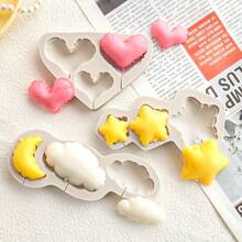 2pcs Silicone Number 0-9 3D Embossed Fondant Chocolate Mold, Birthday Cake Decorating DIY Baking Handmade Crafts For Home Decoration And Gift Decor