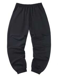 3pcs Men's Solid Color Casual Sweatpants, Elastic Waist Drawstring Pants For Workout, Running, Travel, Plus Size - Multicolor - View 5