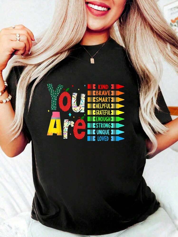 Women T-Shirts - 黑色 - 查看 1