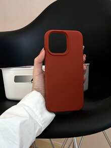 Ốp điện thoại màu đỏ táo tàu cao cấp, tối giản, thanh lịch, tương thích với iPhone 16 Pro Max/16 Pro/16/16 Plus/15/15 Pro Max/15 Pro/15 Plus/11/12/13/14 Pro Max/XS/XR/11 Pro/11 Pro Max/12 Pro/12 Pro Max/13 Pro/13 Pro Max/14 Pro/14 Pro Max/14 Plus, vỏ mềm, thiết kế sáng tạo dành cho cả nam và nữ, chống nước, chống sốc, chống rơi vỡ và chống trầy xước. - Phiên bản nâng cấp màu đỏ - Xem 4