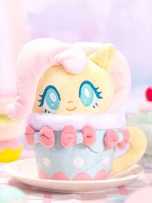 Hasbro 毛绒盲盒 – 美食派对系列，包含 Pinkie Pie、Twilight Sparkle、Fluttershy、Rainbow Dash、Rarity、Applejack，粉丝惊喜礼物，生日礼物 | 15 厘米，单只装，随机发货 - 粉色 - 查看 4