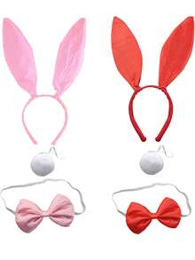 D EXCEED 1/2/3/5/6 chiếc Băng đô tai thỏ Phục sinh Phụ kiện hóa trang tiệc Halloween cho nữ - nhiều màu - Xem 22