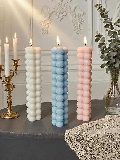 3D 几何球体硅胶模具 - 适用于 DIY 香薰蜡烛/肥皂/树脂工艺品，不粘且易于脱模，非常适合家庭 DIY 项目和简约家居装饰，兼容大豆蜡和树脂