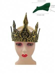 1pc Medieval COSPLAY Foam Crown, Vintage King Crown For Stage Performance