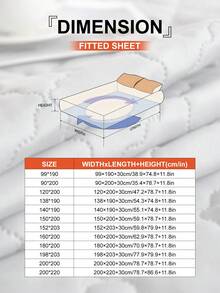 1 pieza Protector de colchón acolchado de unicolor, sábana ajustable, cubierta de colchón, transpirable, lavable a máquina, adecuado para el hogar, dormitorio, para todas las estaciones, edredón antipolvo, hecho de tela suave y transpirable, decoración de otoño, decoración de habitación, vuelta al colegio, útiles escolares