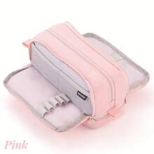 1 Piece Aesthetic Large 4-Layer Pencil Case - Extra High Capacity With Multi-Compartment Design & Premium Zipper Closure - College Student Essential, Back To School Supplies, Work Office Organizer, Artist Sketchbook Companion, Teacher Classroom Must-Have, Dormitory Storage Solution, Travel Stationery Pouch