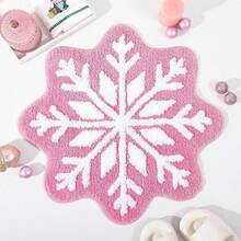 Christmas Plush Bath Mat: Non-Slip, Machine Washable, Knit Polyester With TPR Backing, Water Absorbent Soft Rug For Bathroom, Laundry, Doorway - Festive Holiday Decor Kitchen Rug - Multicolor - View 7