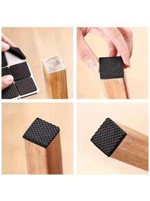 30/60/90 piezas Protectores de patas de silla antirruido, para sillas y mesas de comedor redondas/cuadradas, alfombrillas antideslizantes para muebles, tipos de chapa metálica - Otros tipos - Ambiente doméstico silencioso