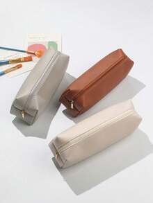Foldable Portable PU Makeup Stationery Pencil Pen Storage Pouch - Single Piece - View 4
