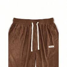 Men's Solid Color Casual Everyday Trousers Men's Streetwear Pants, Boy Friend Gifts, Back To School - 鏽棕色 - 查看 5