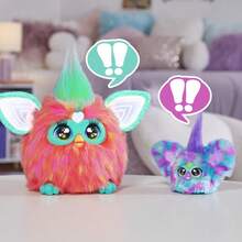 Hasbro Furby Furblets Bub- Mini Friend 迷你好友，45+種聲音與音樂，僅說Furbish語，電子毛絨玩具，粉色與白色，返校禮物 - MER-MAY - 查看 6
