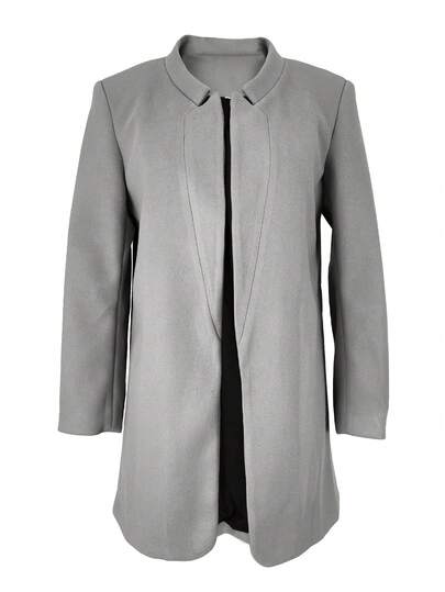 Solid Color Elegant Overcoat, Suitable For Commuting And Casual Wear