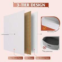 White Dresser For Bedroom With 10 Drawers Dressers & Chest Of Drawers With Wood Top, Metal Frame,Tall Dressers For Girls Bedroom,Living Room,Hallway,Closet - trắng - Xem 3