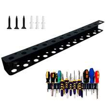 Screwdriver Holder Wall Mounted Screwdriver Pliers Organizer Garage Storage-Rack - Black - View 7