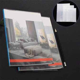 10 pezzi Copertine per libri ultra sottili trasparenti - Resistenti ai graffi, impermeabili, facili da pulire, adatte per libri di testo, quaderni, riviste, fumetti, protezione impilabile, comoda da usare, compatibile con formati A4, 16K, 22K - Adatte per scuola, ufficio, biblioteca, uso domestico - Essenziali per il ritorno a scuola, custodie per documenti