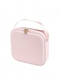 1pc Leather Makeup Bag With Mirror & Lights, Large Capacity Travel Makeup Case, Convenient For Shopping And Travel, Leakproof, Suitable As A Gift - Multicolor - View 8