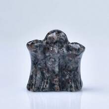 3cm/1.18in Natural Crystal Carved Ghost, Healing Stone Gift For Home Decor, Holiday Gift, Meditation Ornament