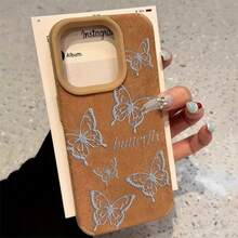 Funda de piel sintética suave antimanchas con diseño plateado y lente alta para phone 13 Pro, 14 Plus, 11, X, 15, 12, 16 y XS. - Colores mixtos 1 - Ver 1