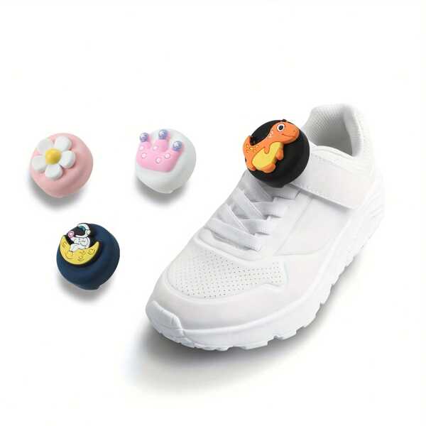 غطاء واقي لجهاز Apple AirTag، غطاء سيليكون بتصميم كرتوني لحبل الحذاء، علامة لطيفة مضادة للفقدان، جهاز تتبع مضاد للسقوط