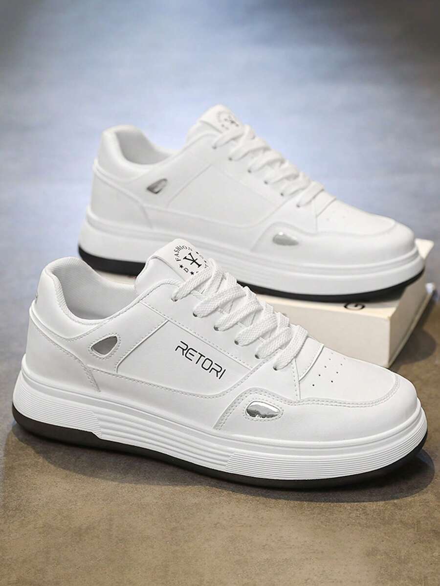 男士时尚百搭休闲运动鞋，防滑耐磨舒适透气青少年运动鞋，2000 年代风格