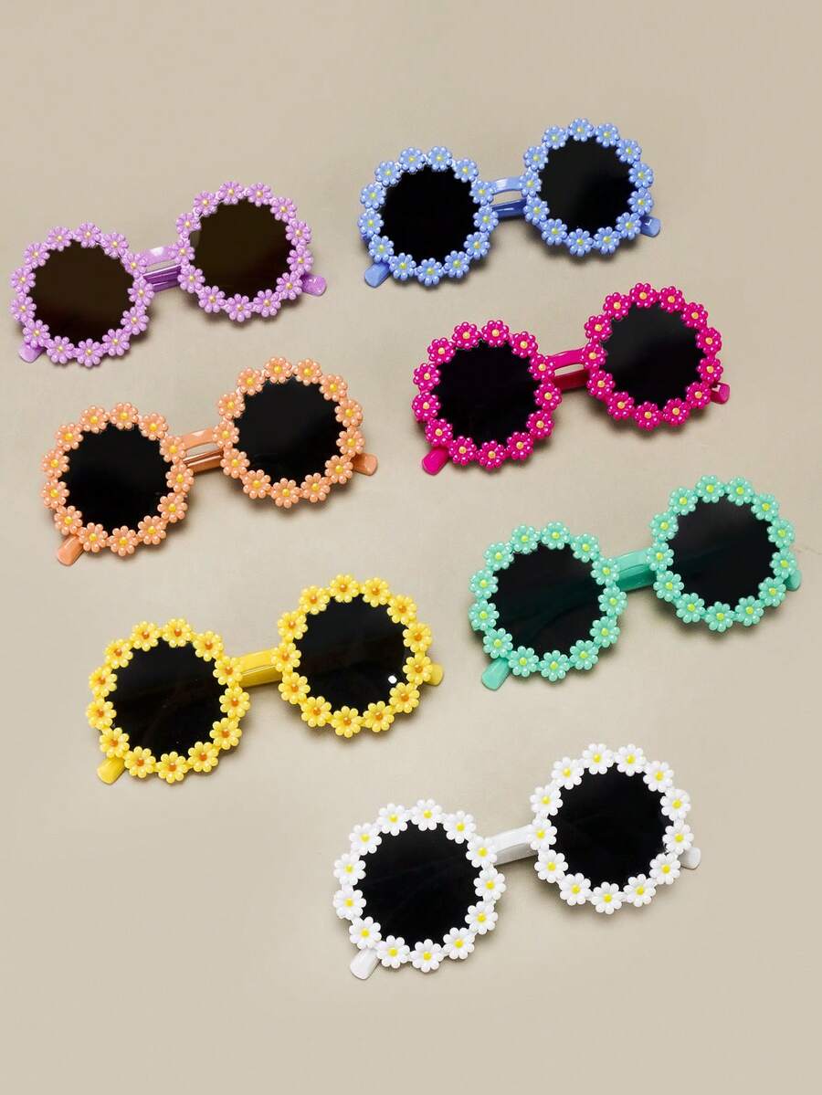 1-12 chiếc kính mắt hoa, kính mắt cánh hoa cúc, thích hợp cho tiệc tùng, giải trí ngoài trời, đạo cụ chụp ảnh, đồ trang trí Hawaii, phụ kiện du lịch ngày lễ, đồ dùng cho kỳ nghỉ, nhẹ, bền, đa chức năng - nhiều màu - Xem 1