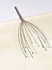 2pcs Set (Octopus Massager + Deer Horn Massage Claw) - Silver Octopus Head Massager, Steel Wire Soul Extracting Scalp Massage Claw, Deer Horn 5-Prong Scalp Natural Sandalwood Hair Therapy Massage Meridian Unisex Finger Massage Tool,Hair,Hair Tools,Hair Care,School,Back To School,Travel,Travel Essentials,Home Essentials,Spa,Massage Tool,Massage,Massager,Spa