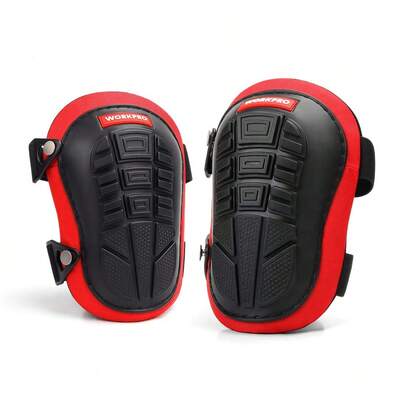Rodilleras con acolchado de espuma resistente y núcleo de gel, rodillera con clips de ajuste superior ajustables para trabajos en interiores y exteriores como jardinería, carpintería, soldadura, techos, limpieza, W133217A