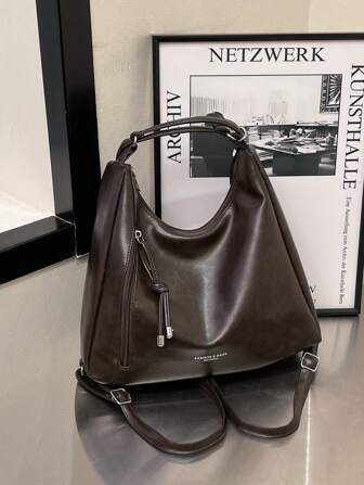 2023 Autumn New Korean Fashion Women Backpack, Casual Large Capacity Multi-Function Shoulder Bag With Chain