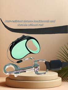 New 16-Foot Retractable Dog Leash - Dog-Style Pet Leash, One-Touch Brake And Lock, Durable Nylon, Perfect For Nighttime Walks And Runs, Hands-Free | Functional Design | Comfortable Grip