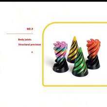 3D打印减压旋转玩具，螺旋3D结构双色漩涡玩具，万圣节礼物，圣诞节礼物