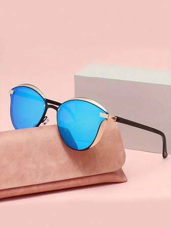 1 副男女通用时尚金属框架眼镜，适合日常生活、旅行和度假