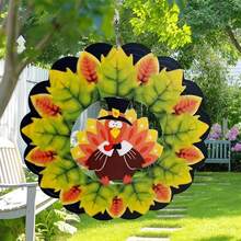 Colorful Turkey Metal Craft Ornament -30X30cm, Exquisite And Fashionable, Suitable For Indoor And Outdoor Holiday Decoration At Home, Company And School Parties, And Must Be Selected As A Halloween And Christmas Gift