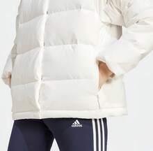 Adidas New Women's Lightweight Casual Minimalist Warm Down Jacket - White - View 4