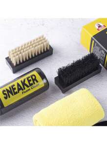 Shoe Cleaner Kit For Sneaker, White Shoe Cleaning Kit, With 2 Shoe Brush & Towel Included,Water-Free Foam Sneaker Cleaner,With Shoe Brush And Shoe Cloth,Work On White Shoe,Suede,Boot,Canvas,PU,Fabric,Etc,Cleaning Brush,Shoe Brush,Shoe Cleaner,Cleaning Tools - Multicolor - View 10